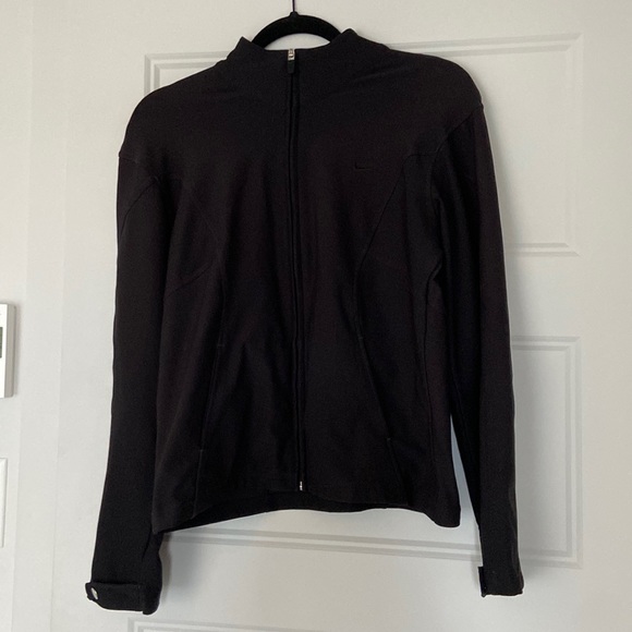 Nike dri-fit full-zip top shirt / mint condition / all black! - Picture 1 of 4